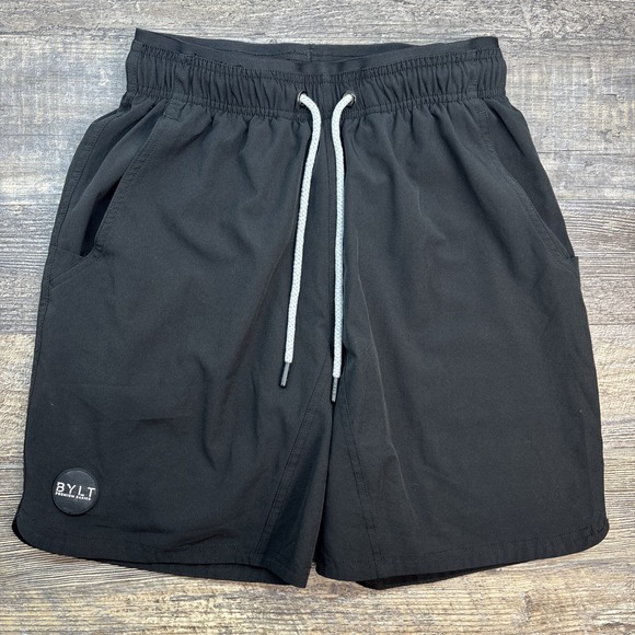 BYLT Men's M Active Short Black Premium Basics Lined Performance Training - Picture 1 of 12